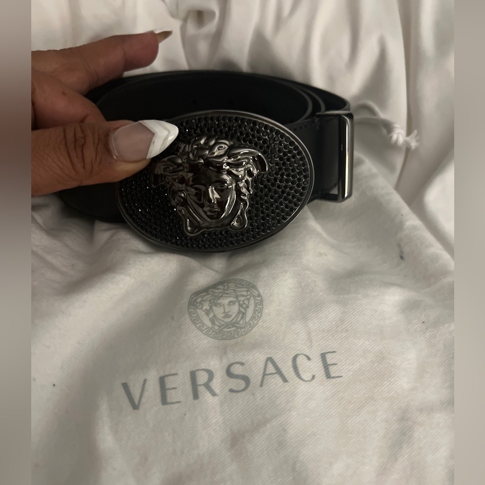 Versace black crystals Medusa mead